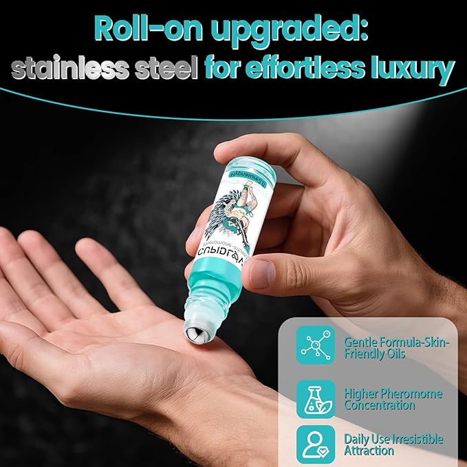CUPIDLOVE Roll-on Pheromone for Men 10ml - Upgraded Hypnasure 2.0 Long Lasting Oil Cologne Perfume for Men - Real Pheromone Perfume Christmas Gift
