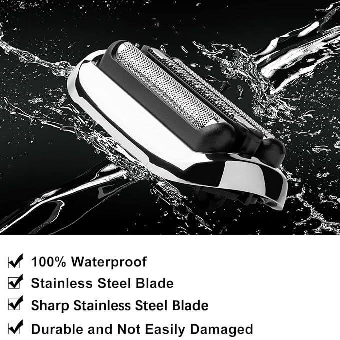 73S-Series 7 Replacement Foil & Blades Compatible with Braun S7 Replacement Head,73S Replacement Shaver Heads for Braun Series 7 360 Electric Razors Shaver 5764 7020s 7025s 7085cc 7027cs 7071cc 7075cc