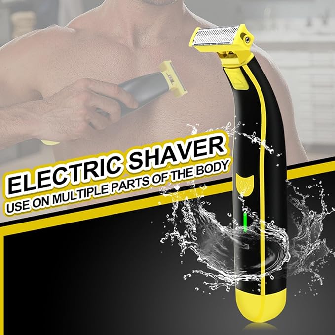 Wet and Dry Electric Shaver Cleaner, Electric Razor for Men, Rechargeable Wet & Dry Shaver, Non-Slip, Durable, Fast Shaving (1PC)-Model #3