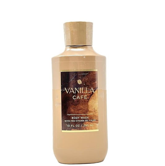 Bath and Body Body Wash with Pro Vitamin B5 + Aloe (10 FL OZ / 295 ML, Vanilla Cafe)