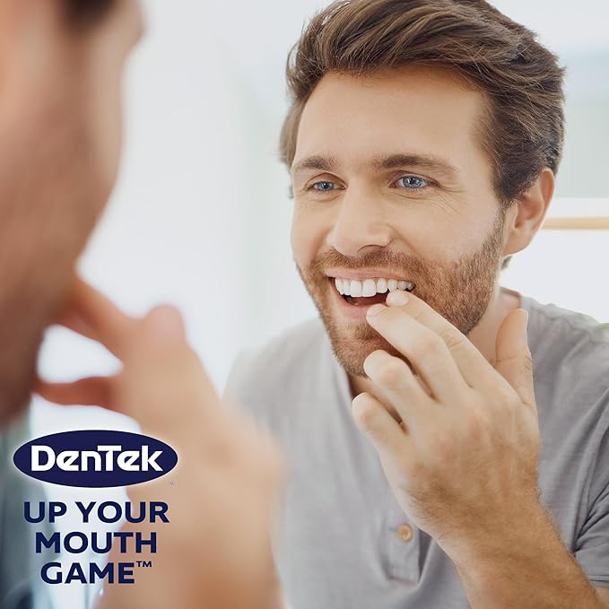 Dentek Complete Clean Easy Reach Floss Picks, Break & Shred-Proof Dental Floss Picks, 75 Count