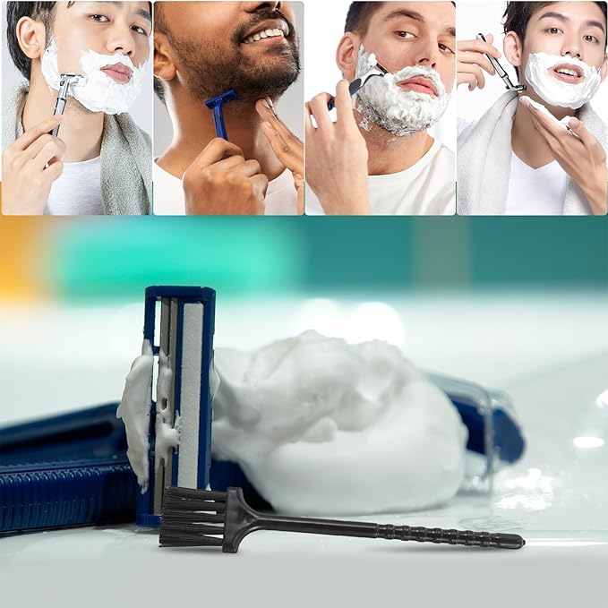 20pcs Electric Shaver Cleaning Brushes Set with Long Handle, Multifunctional Crevice Hair Removal Brush for Men’s Razor Grooming and Travel Use