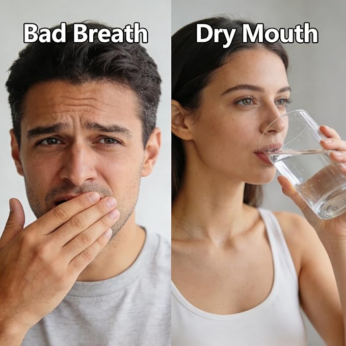 Oral Spray for Bad Breath and Dry Mouth, Mouth Spray Breath Fresheners, Sugar-Free, Fights Bad Breath for Adults, Portable Long Lasting, Dry Mouth Spray, 15ml/0.5fl.oz (1Pack)