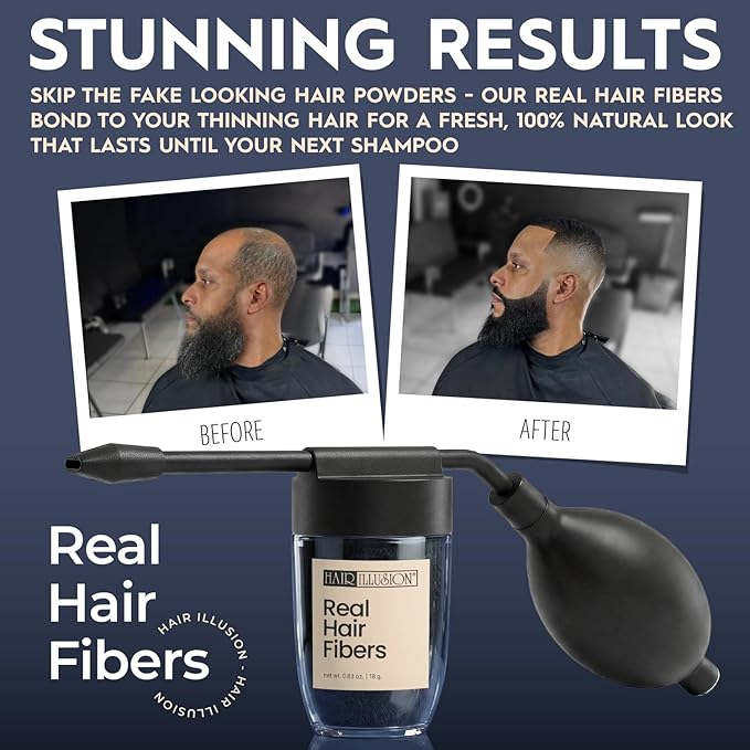 Hair Illusion Spray Applicator Removable Flat Tip designed to Spray Precise Hairline or Remove Tip For Round Sprayer And Wide Coverage (does not include hair fibers)