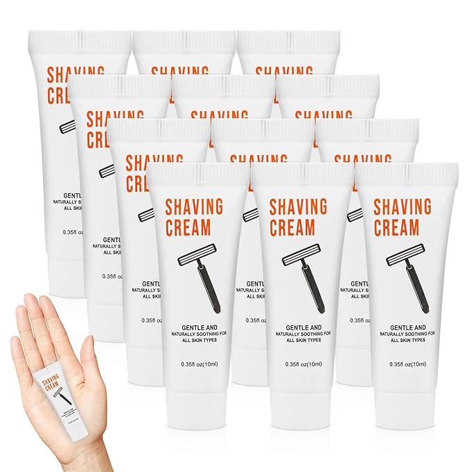200 Shaving Cream Bulk Travel 10ml/0.35fl oz,Disposable Shaving Cream in Bulk Travel Shave Cream for Hotel Homeless,Jasmine