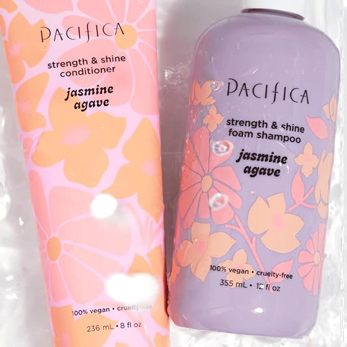 Pacifica Jasmine Agave Strength & Shine Conditioner – Repair Treatment for Dry, Damaged & Bleached Hair, Strengthens & Restores Shine, Clean Beauty, Vegan Cruelty-Free Dermatologist Tested