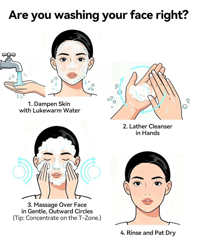 CKA Deep Pore Cleanser, Facial Foam Cleanser Oil Control Makeup Remover 2 in 1 Dual-Chamber, Minimizes Blackhead with Amino Acid, Daily Face Wash for Oily/Sensitive Skin 2 Pack