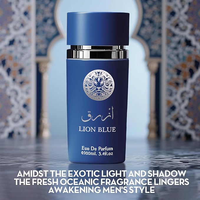 Men's Cologne Gift Set of 4(MilanValian&VintageH&GuiltB&LionBlu) - 3.4 Fl Oz Each | Vanilla Bourbon, Leather & Amber Floral Fragrance | Luxury Eau de Toilette Quartet