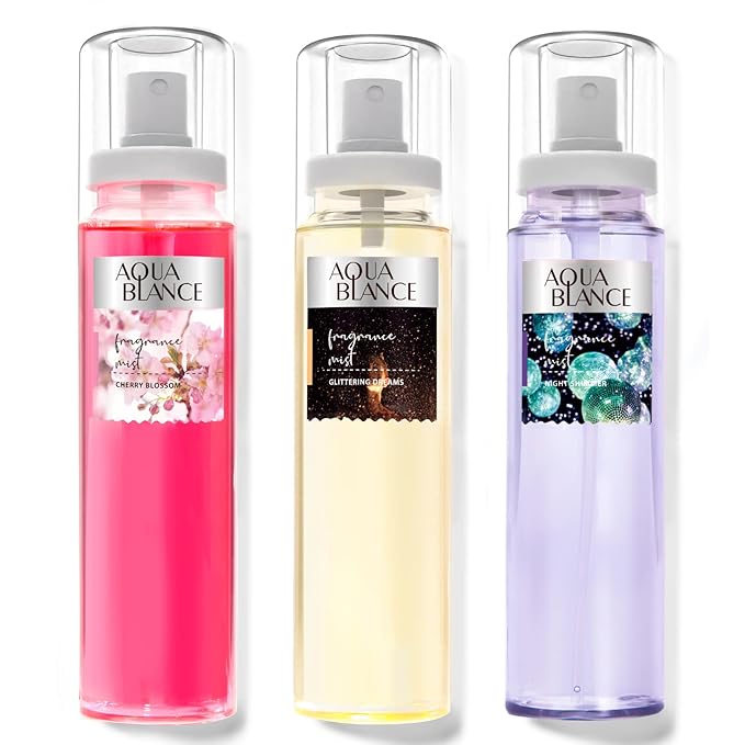 Body Spray, Fragrance Mist for Women, Pack of 3, Each 3.9 Fl Oz, Total 11.7 Fl Oz, Cherry Blossoms