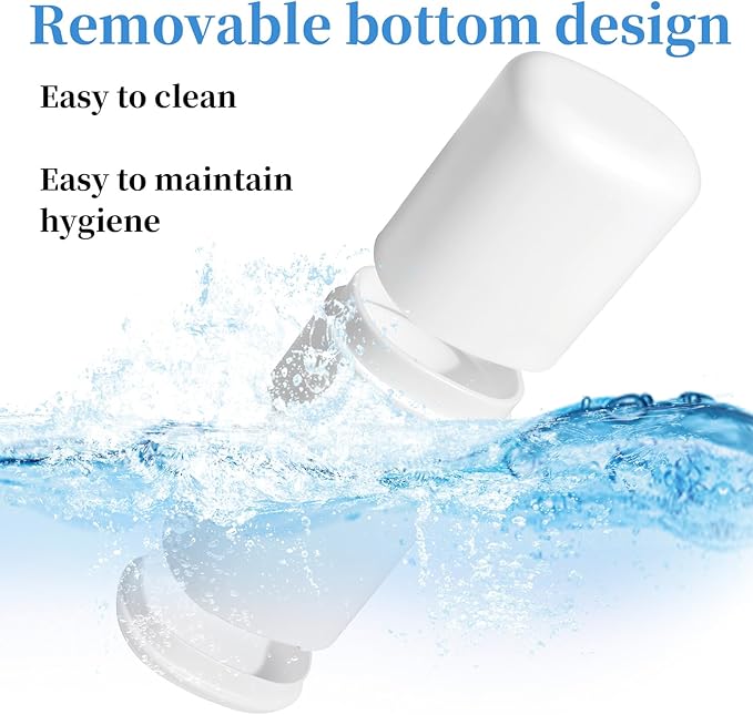 White Travel Toothbrush Case with Cup, Travel Toothbrush Holder Portable Compact Toothpaste Cover Container Toothbrushs Holder with Mouthwash Cup Detachable Bottom Holders for Traveling School Home