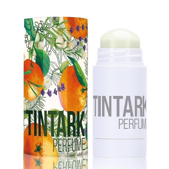 Solid Perfume Stick, Portable Perfumes for Women and Man, Travel Size, Lightly Scented, Vegan Natural & Safe Ingredients, Long Lasting Fresh Sweet Sexy (08 Mandarine Flora)