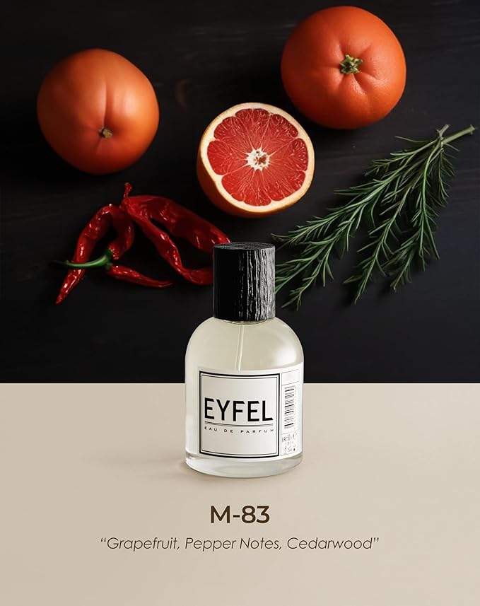 EYFEL Perfume for Men – M83 INSPIRED BY TERRE D'ERMES – Eau de Parfum Spray – Men’s Cologne – EDP 50 ml / 1.76 FL. OZ.