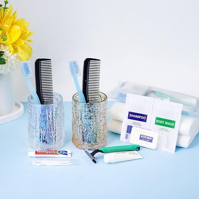 Pack of 20 Travel Size Toiletries Kit Individually Packed,Personal Hygiene Kit for Men Homeless Care Package Supplies Bulk