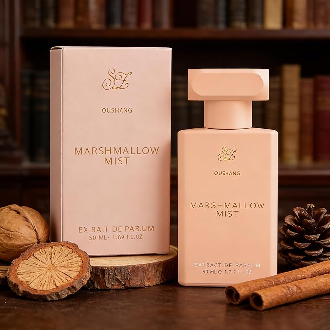 Marshmallow Mist Perfume for Women and Men, Sweet Gourmand Marshmallow Vanilla Scent, Cozy Dessert Fragrance, Long Lasting 8+ Hours Extrait de Parfum