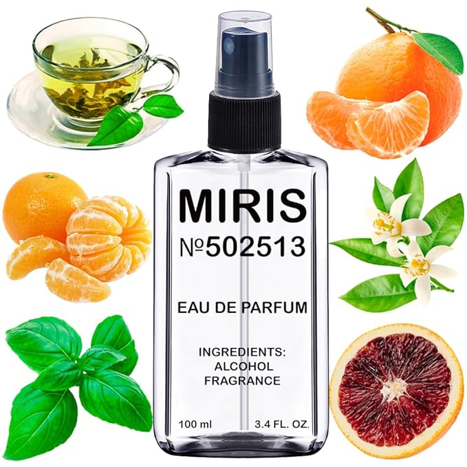 MIRIS No. 502513, Inspired by Ale Mandarine Basilic, Long-Lasting Eau de Parfum for Women, Spray 3.4 Fl Oz / 100 ml