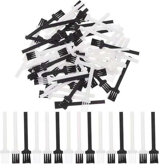 VALICLUD 60pcs Electric Shaver Cleaning Brush and Keyboard Set, Portable Mini Plastic Duster Brushes for Razor Dust Removal and Computer Accessories, Multipurpose Cleaning for Men’s