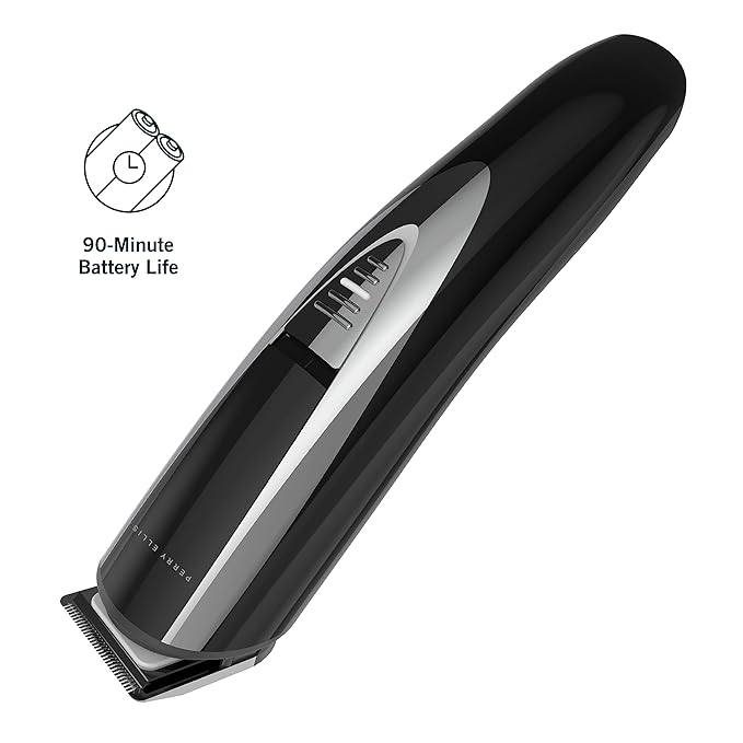 Perry Ellis 16-Piece Men’s Grooming Kit with Rechargeable Beard Trimmer & Electric Razor, Nose & Ear Hair Trimmer, Foil Shaver Head, LED Display, Charging Dock