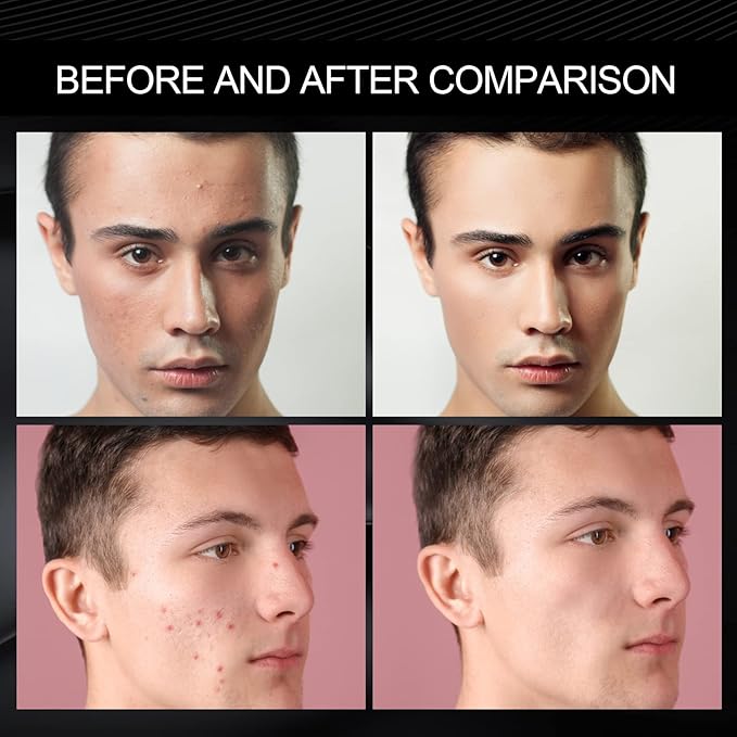 Men Makeup Cream,Lightweight Tinted Moisturizer, Concealer & Even Tone, Water Resistant & Anti-Shine Formula, Natural Matte Finish, Oil-Free Daily Use, 50g