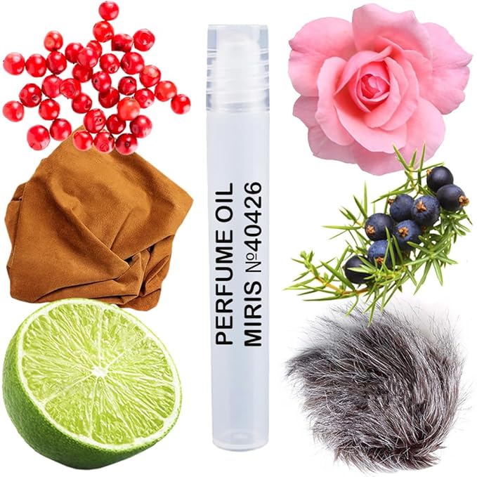 MIRIS No. 40426, Inspired by French Leather, Long-Lasting Unisex Perfume Oil for Women & Men Roll-On, Rollerball 0.34 Fl Oz / 10 ml