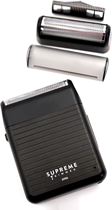 Supreme Trimmer Solo Lite Foil Shaver for Men | Rechargeable Electric Razor + 90 Min Runtime, Type-C USB Fast Charging | Lightweight Travel Shaver, Easy to Carry | STF91