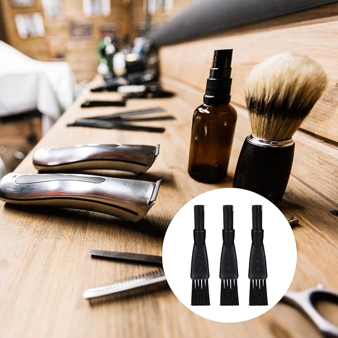 10 PCS Electric Shaver Cleaning Brush, Clipper Cleaner Brush Electric Razor Cleaner Brushes Black Double Sided Razor Brushes Replacement for Cleaning Razors Shaver Trimmer Hair Clipper Keyboard