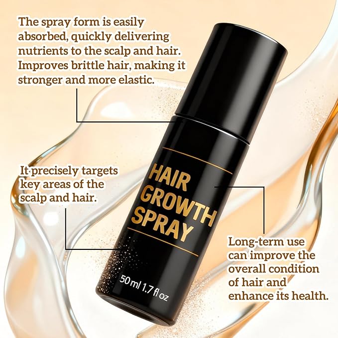 Hair Growth Spray,Hair Growth,Promotes Thicker, Fuller Hair For Women & Men – All Hair Types With Natural Ingredients(1PCS)