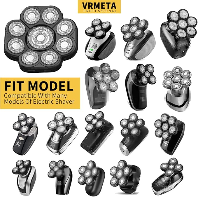 Upgraded Version 9 Blades Electric Razor Shaver Heads