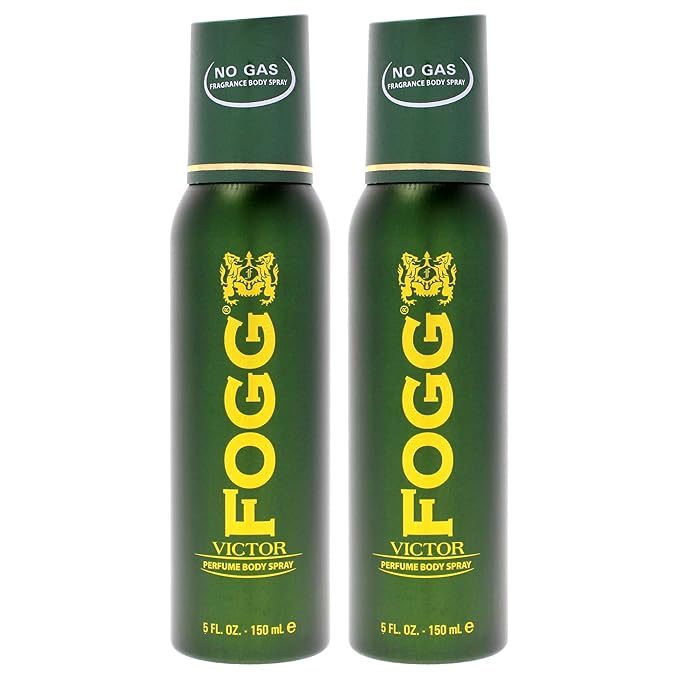 Fragrance Body Spray - Victor by Fogg for Men - 5 oz Body Spray - Pack of 2