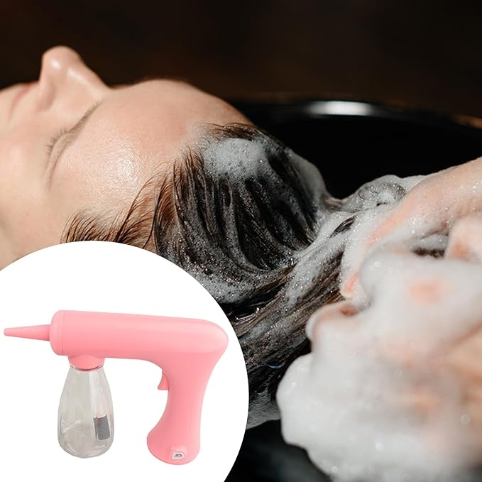 Foam Machine Professional Hot Lather Machine Cold and Hot Perm Convenient Reusable Lather Maker Charging for Salon Household, pink