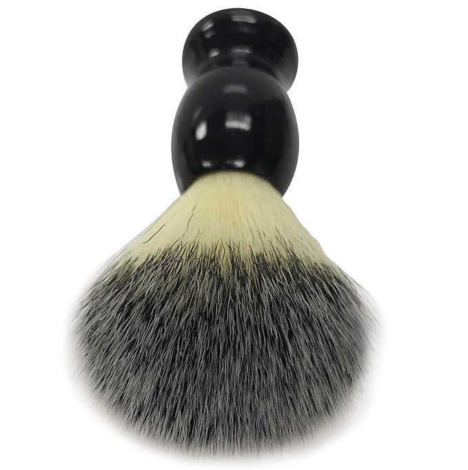 The Henna Guys Shaving Brush- Black Wooden Handle- Made for the Best Shave. For Safety Razor, Double Edge Razor, Straight Razor or Any Shaving Razor, Best Shaving Brush for Men with Sensitive Skin