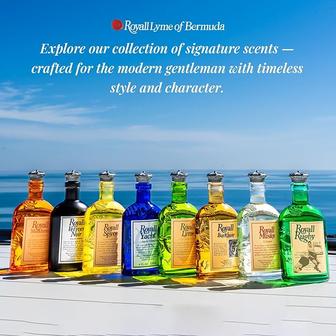 ROYALL BAYRHUM '57, Men's Heritage Eau de Toilette, Classic Bay Rum Fragrance – 4 Fl oz Spray