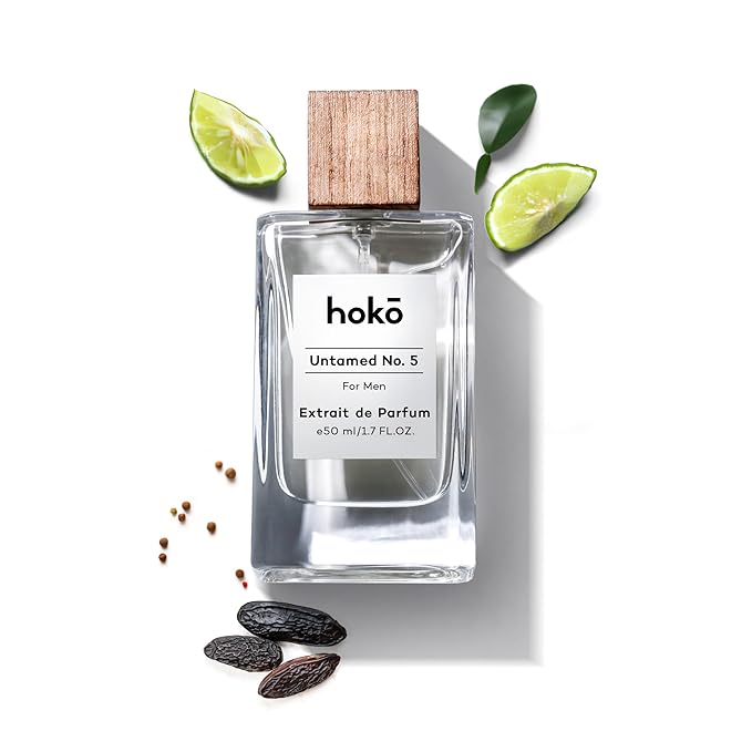 HOKO Untamed No. 5 – Spicy Bergamot, Pepper & Musk | Extrait de Parfum, 1.7 Oz | Long-Lasting Inspired Mens Cologne | Luxury Perfume