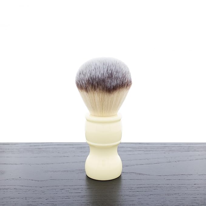 West Coast Shaving Beacon Shaving Brush, Synthetic, Ivory-Colored