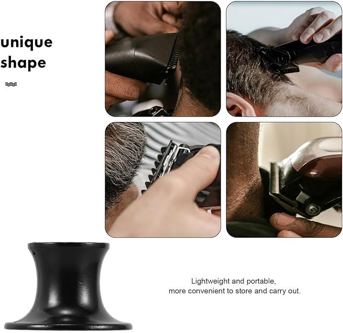 Healifty Safety Razor Stand Shaving Brush Holder Alloy Base for Men’s Manual Razors Bathroom Countertop Shaving Accessory