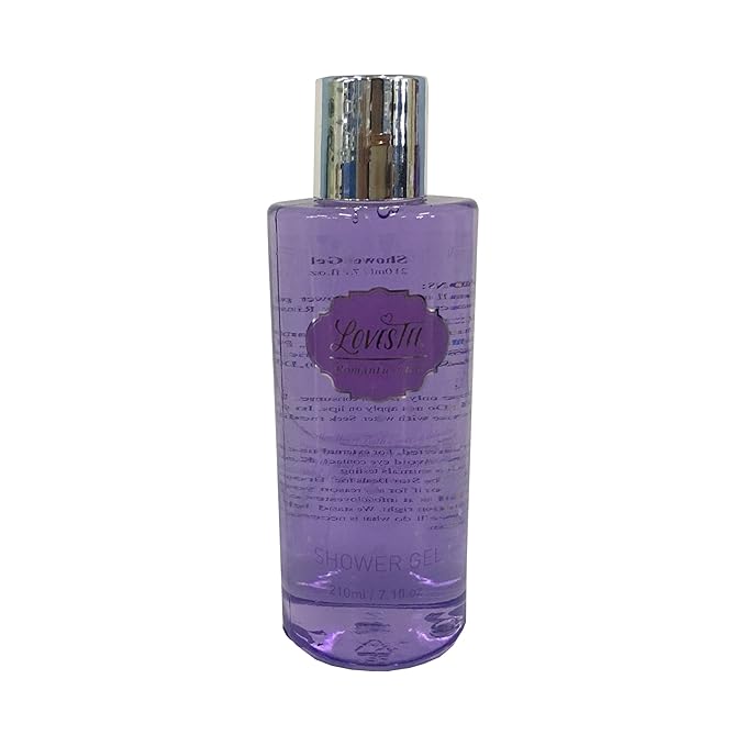 Spa Gift Basket with Lavender Fragrance and Lilac Color - Bath and Body Set Includes Shower Gel, Body Lotion, Hand Lotion, Bath Salt, Flower Sponge and EVA Sponge