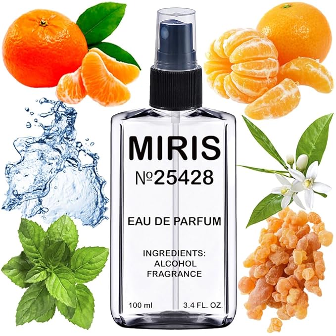 MIRIS No. 25428, Inspired by Aqva Amara, Long-Lasting Eau de Parfum for Men, Spray 3.4 Fl Oz / 100 ml