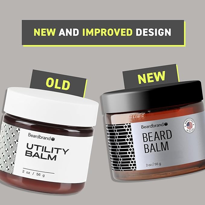 Beard Balm for Men - Travel Pack - Supports Thicker Beard, Pearl Snap Scent, Natural Ingredients Butter Reduces Dryness & Enhances Look - 2 oz