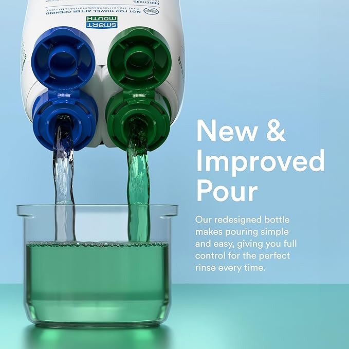 SmartMouth Original Activated Mouthwash & Tongue Cleaner, Bad Breath Support, Mint