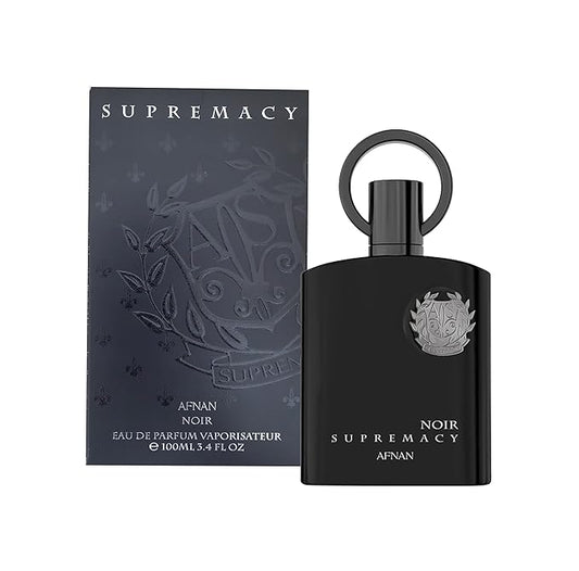 Afnan Supremacy Noir Eau de Parfum for Men, 3.4 Fl. Oz