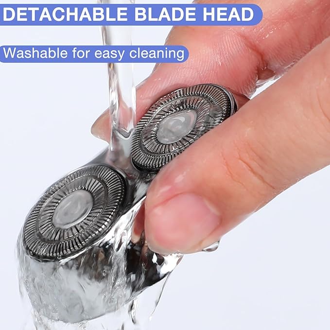 New Model Mini Dual-Head Electric Shaver, Dual Head Shaver, 2025 New Upgrade Pocket Shaver Mini Shavers for Men, Washable Double Head Razor (Orange)