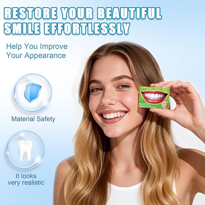 Moldable False Teeth Beads - Temporary Tooth Repair Kit | Fix Broken, Chipped Teeth, Cavity Temporary Fillings, Missing Tooth Gaps & Loose Dentures Within Minutes at Home