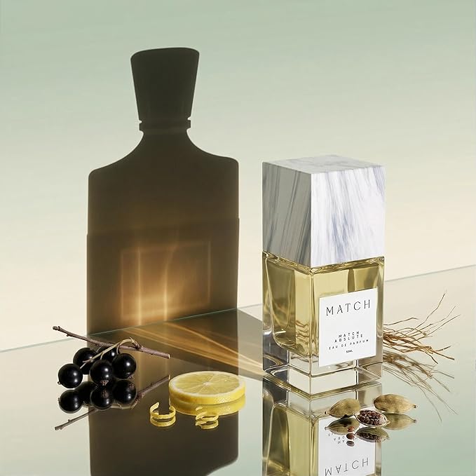 Match Abslute Eau de Parfum for Men - Inspired by Creed's Aventus Eue de Parfum, Citrus Spicy Woody Fragrance with Bergamot, Blackcurrant Notes - Long-Lasting Luxury Men’s Perfume 50ml / 1.7 fl oz