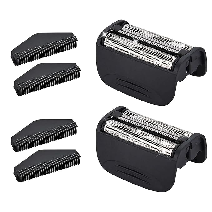 2PCS Shaver Replacement Blades Compatible with Remington Shaver Foil SPF-PF Head and Cutter Assembly for Remington PF7580,PF7400,PF7500,and PF7600 Foil Shavers,Black