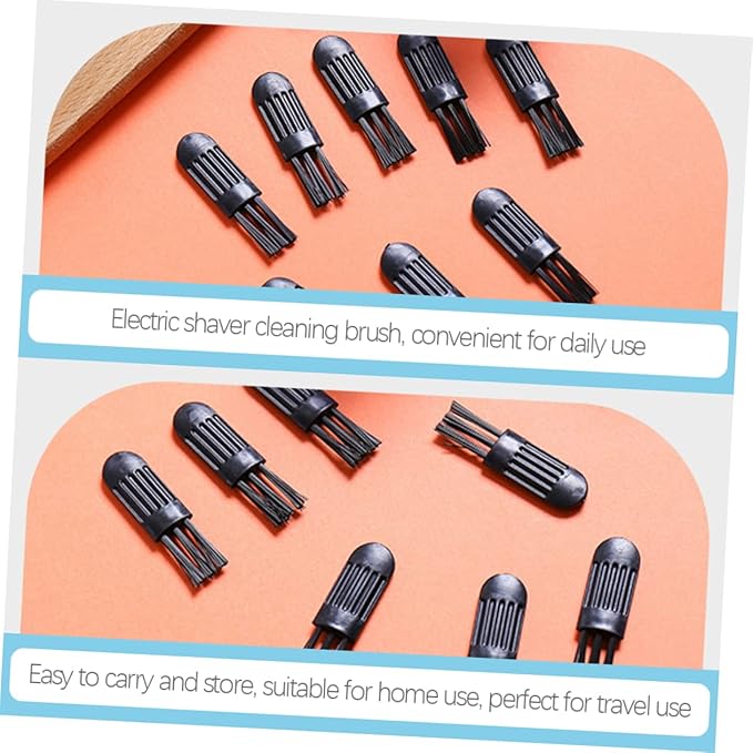 Ipetboom 300pcs Electric Shaver Cleaning Brush Nose Hair Trimmer Cleaner Non- Handle Lightweight and Portable Grooming Tool for Home and Travel Use