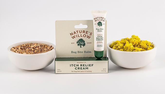 Nature’s Willow Bug Bite Balm, Natural Insect Bite Pain & Itch Relief, 0.5 oz