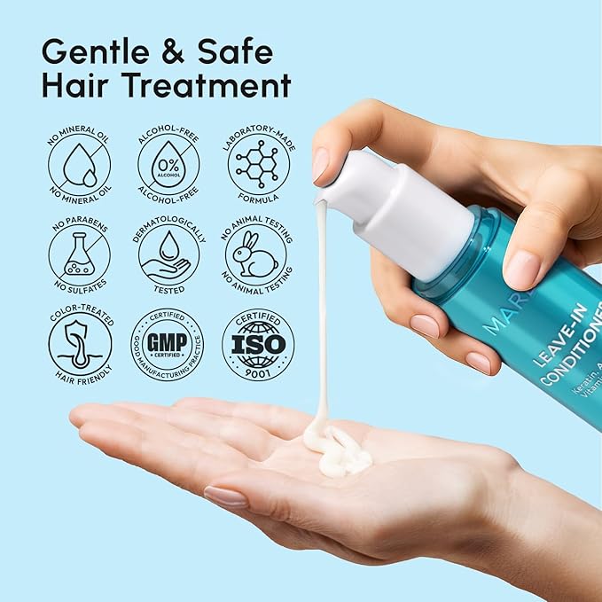 MAREE Leave-In Conditioner for Dry Damaged Hair, Leave-In Conditioner for Curly Hair, Color Treated