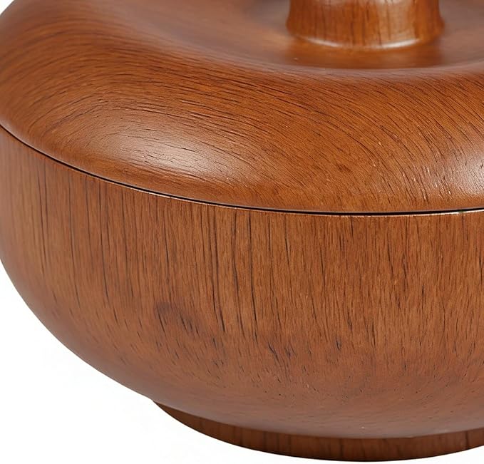 Shaving Bowl, Wooden Lather Bowl with Lid, Sealing Shave Cream Holder for Home, Bathroom, Shower, Hotel, Salon, or Personal Grooming, Stylish Accessory for Classic and Modern Shaving Routines
