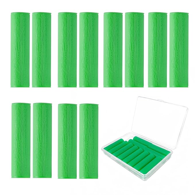 12PCS Aligner Chew, Aligner Trays Chompers for Invisalign, Orthodontic Chompers Retainer Trays Seaters with Travel Carrying Case (Green)