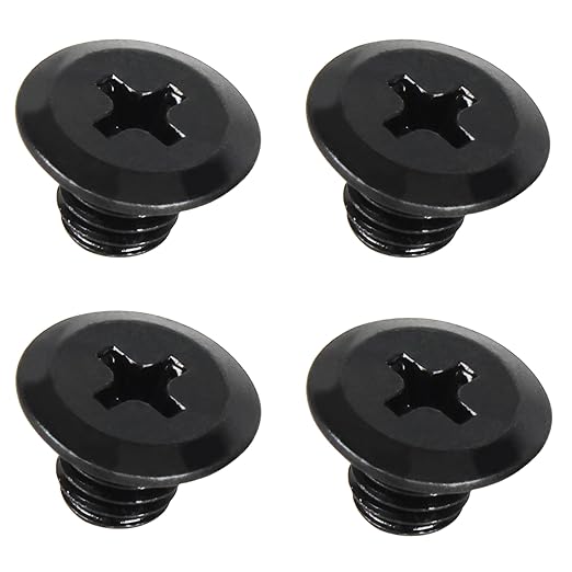 M5 Phillips Chamfering Screws fit Wahl Electric Hair Clipper Blade Screws 808 Blade Accessories Hair Cutter for Wahl 8148 Electric Hair Clipper Head (4 Pcs Black)