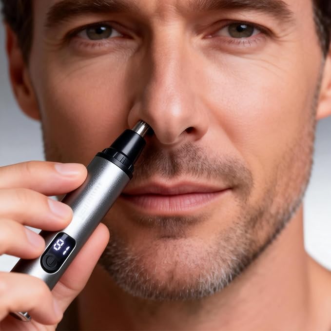 Ear and Nose Hair Trimmer Clipper, Portable Easy Clean for Men Women